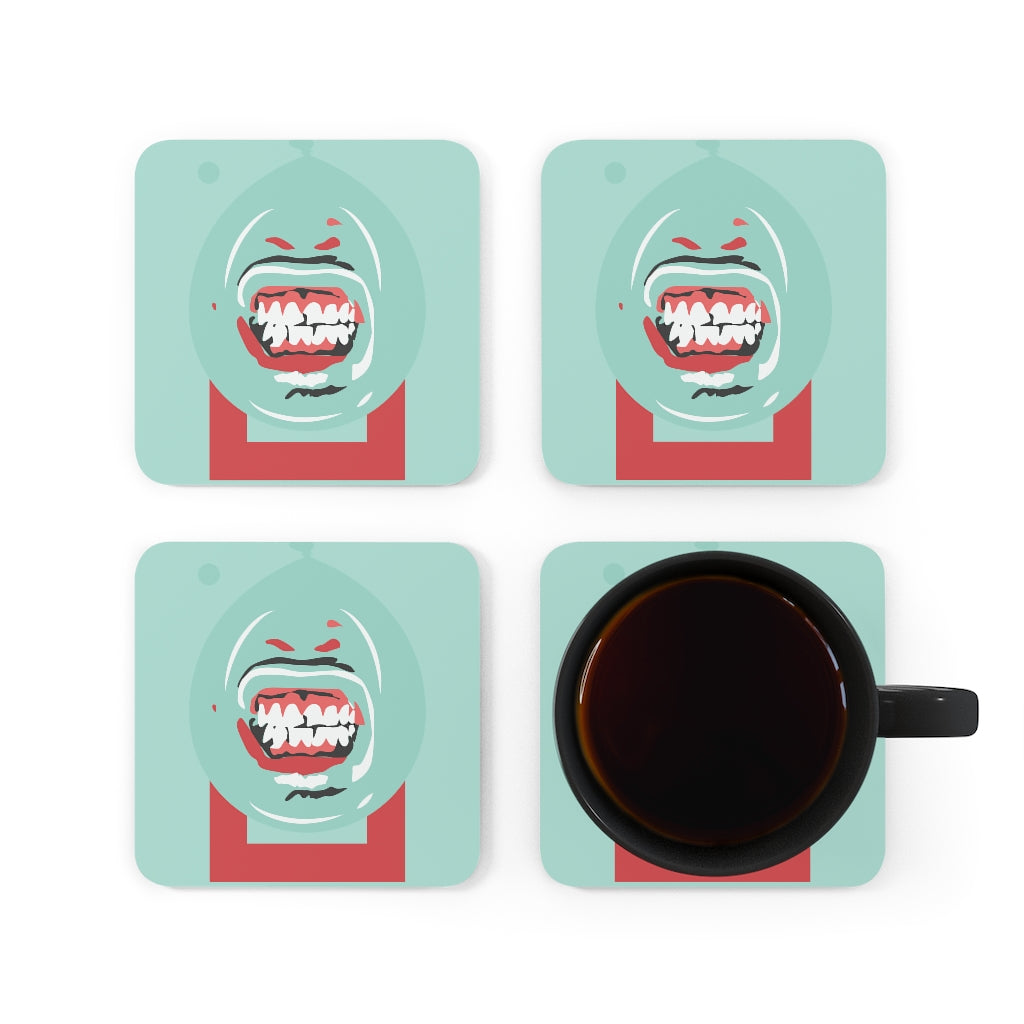 Mouth Cork Back Coaster