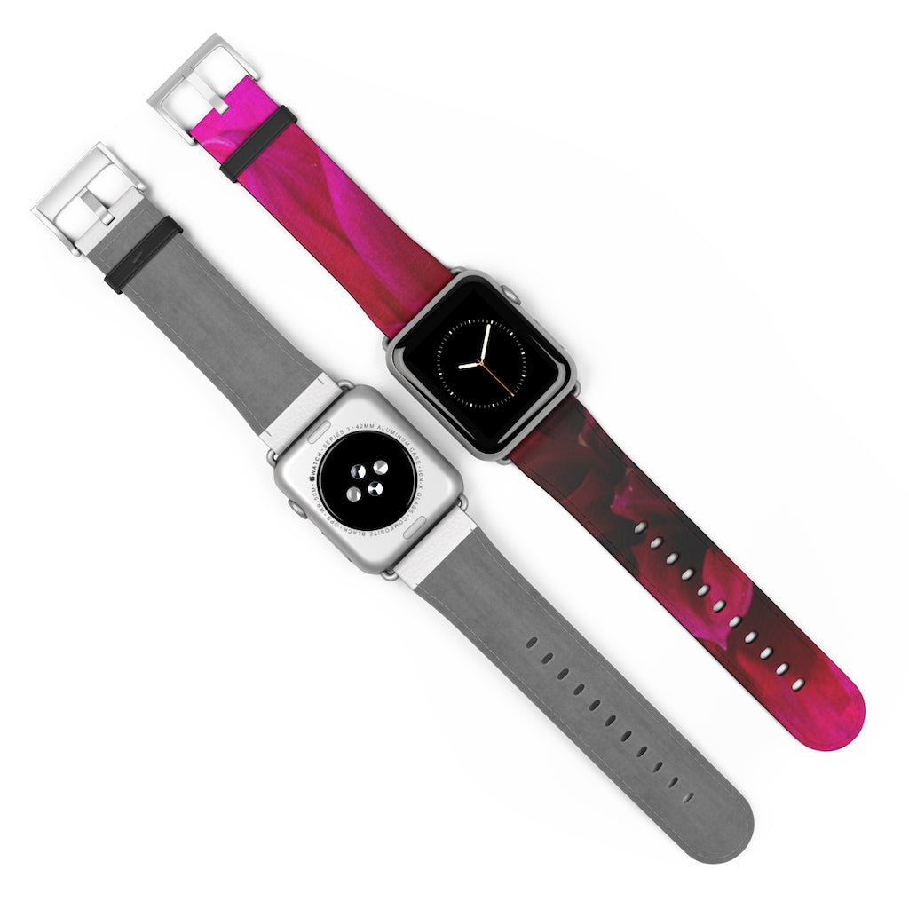 Red Dahlia Watch Band