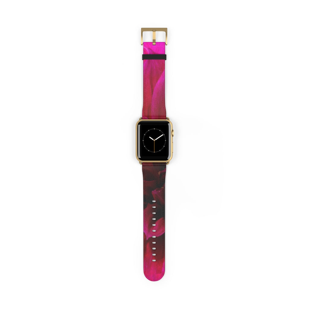 Red Dahlia Watch Band