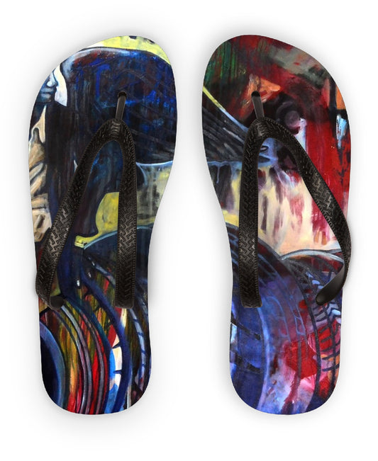 To Rise and Fall Flip Flops