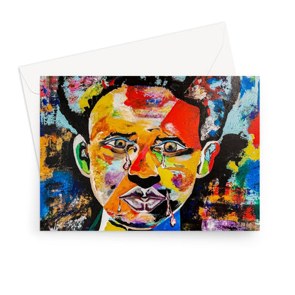 Cry for Human Rights Greeting Card