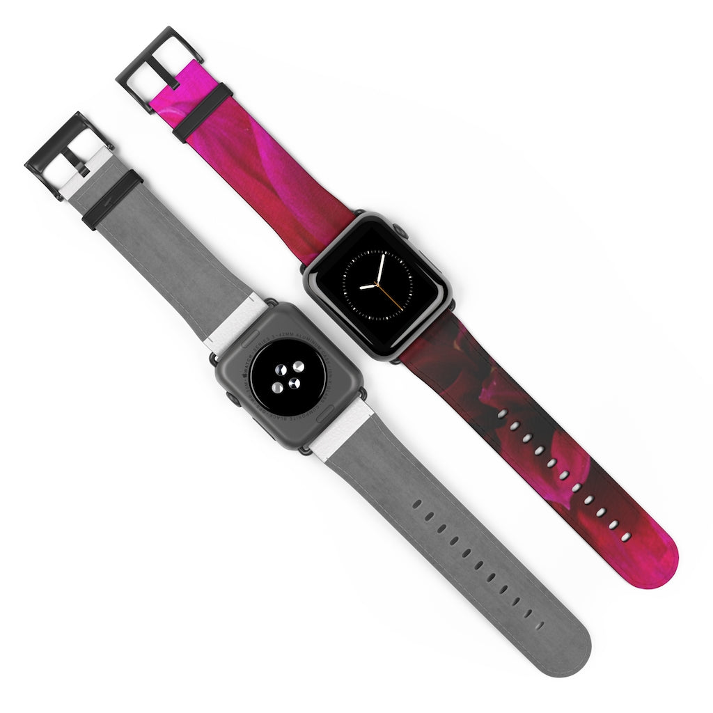 Red Dahlia Watch Band
