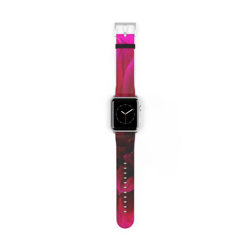 Red Dahlia Watch Band