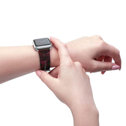 Red Dahlia Watch Band