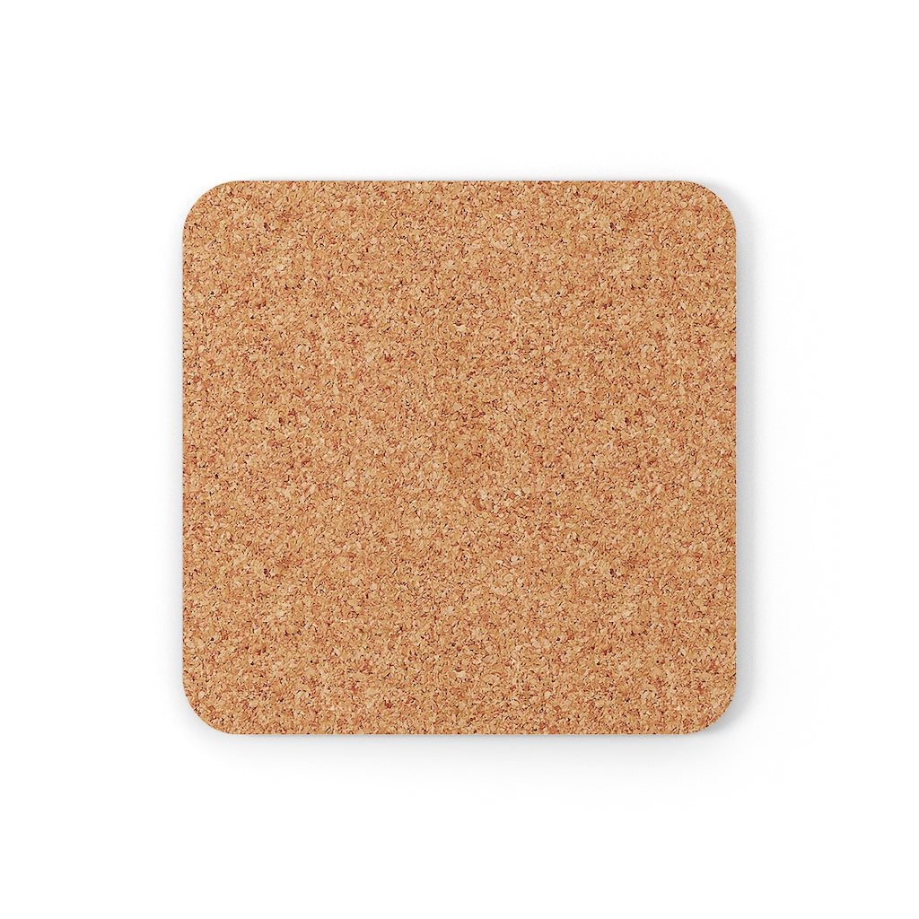 Peach Fuzz Cork Back Coaster