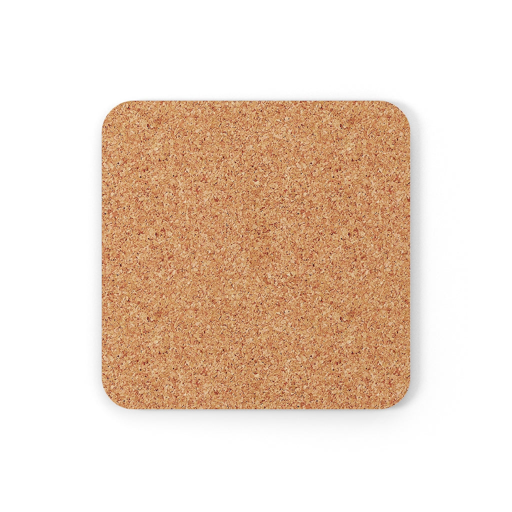 White Boat Cork Back Coaster
