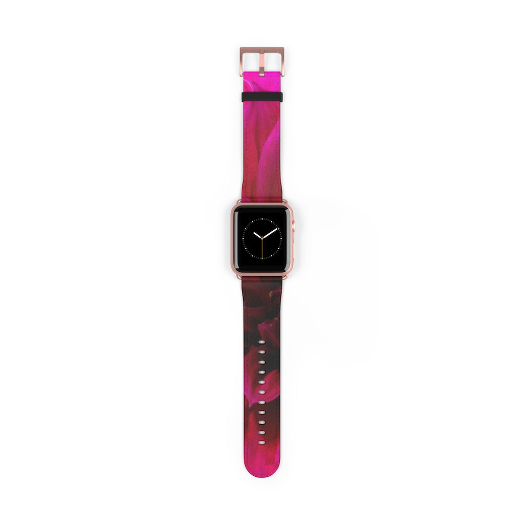 Red Dahlia Watch Band