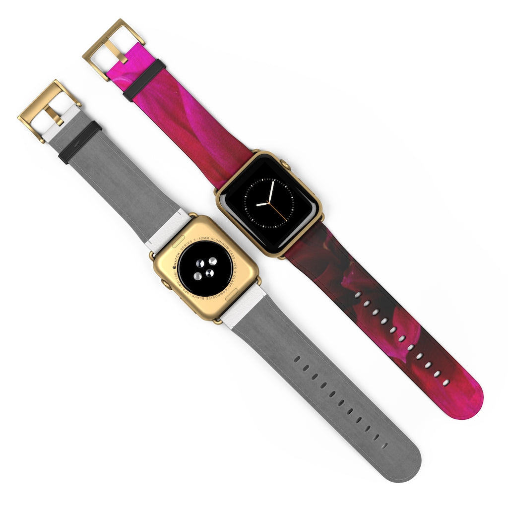 Red Dahlia Watch Band