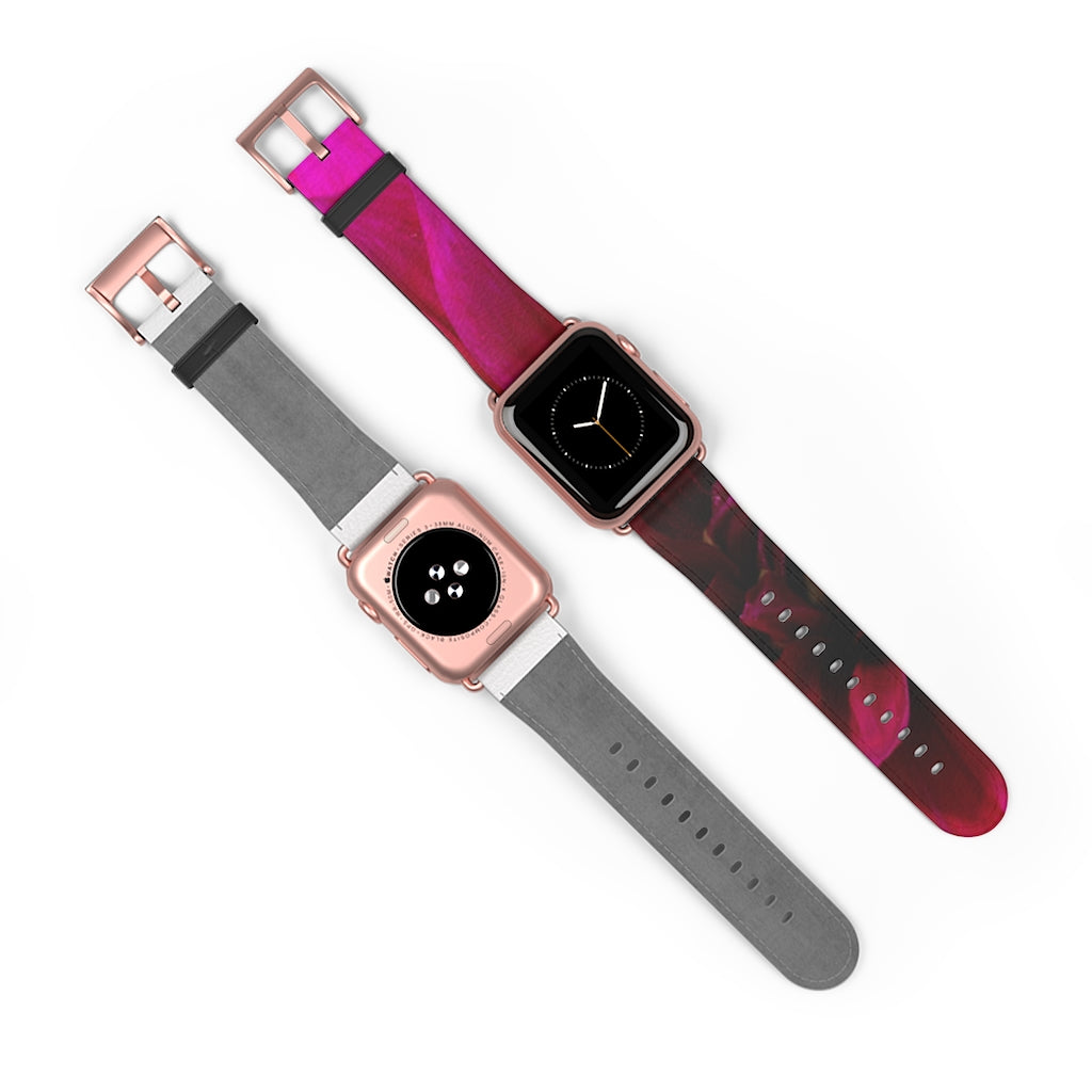 Red Dahlia Watch Band