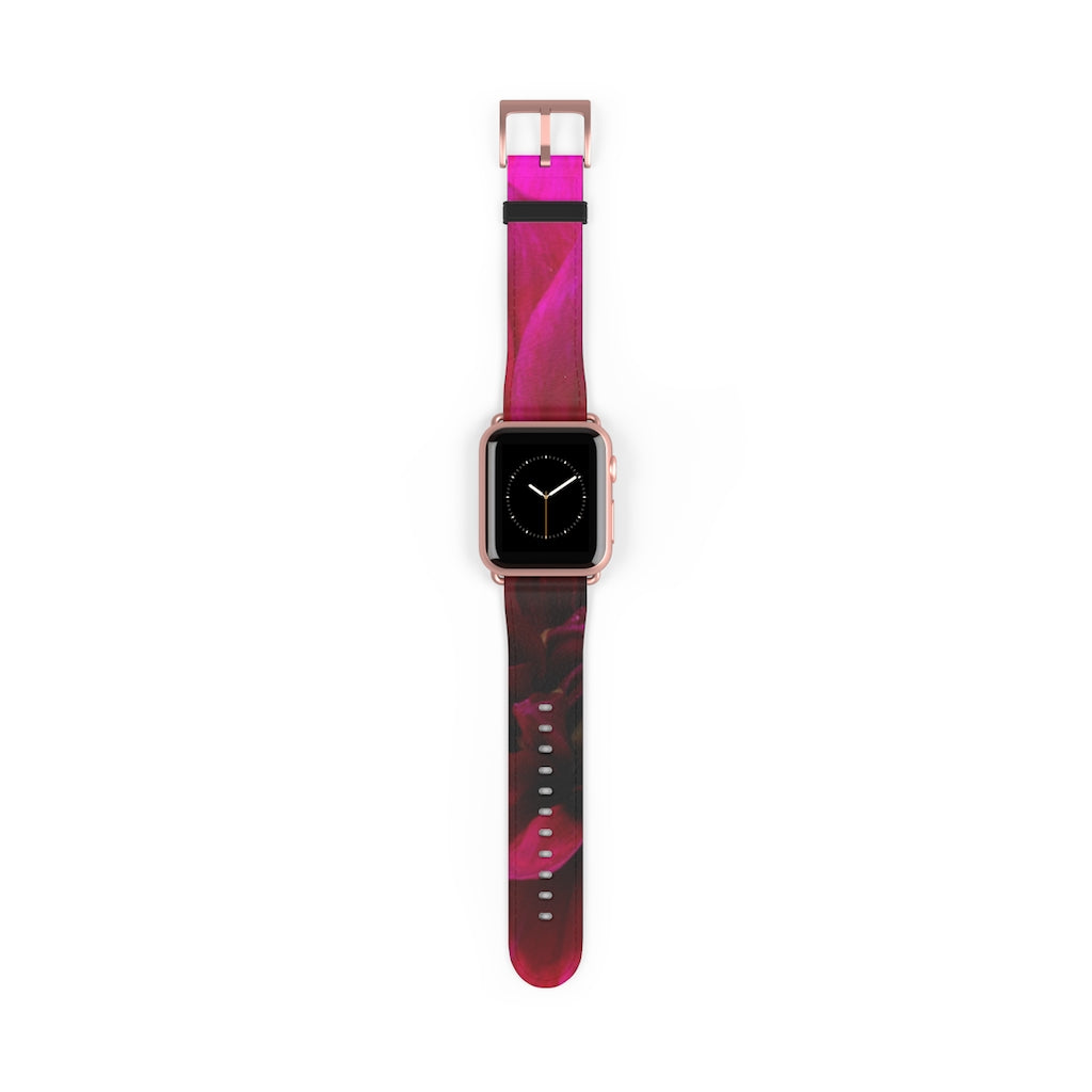 Red Dahlia Watch Band