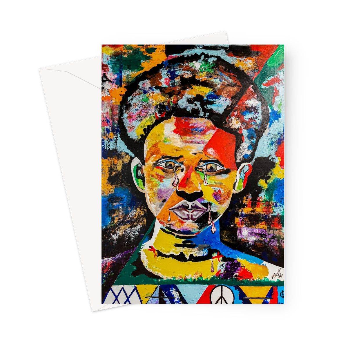 Cry for Human Rights Greeting Card
