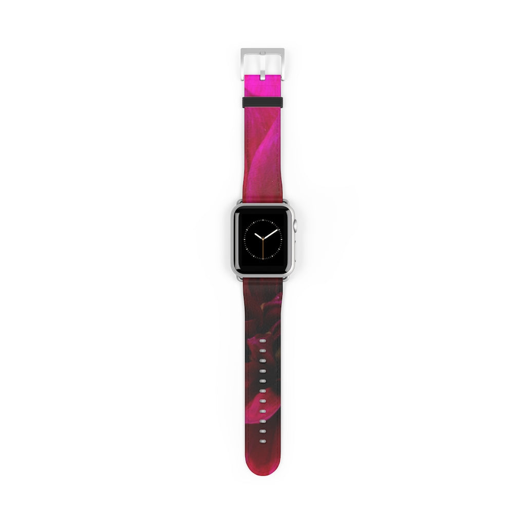 Red Dahlia Watch Band