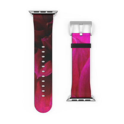 Red Dahlia Watch Band