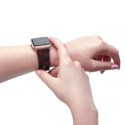 Red Dahlia Watch Band