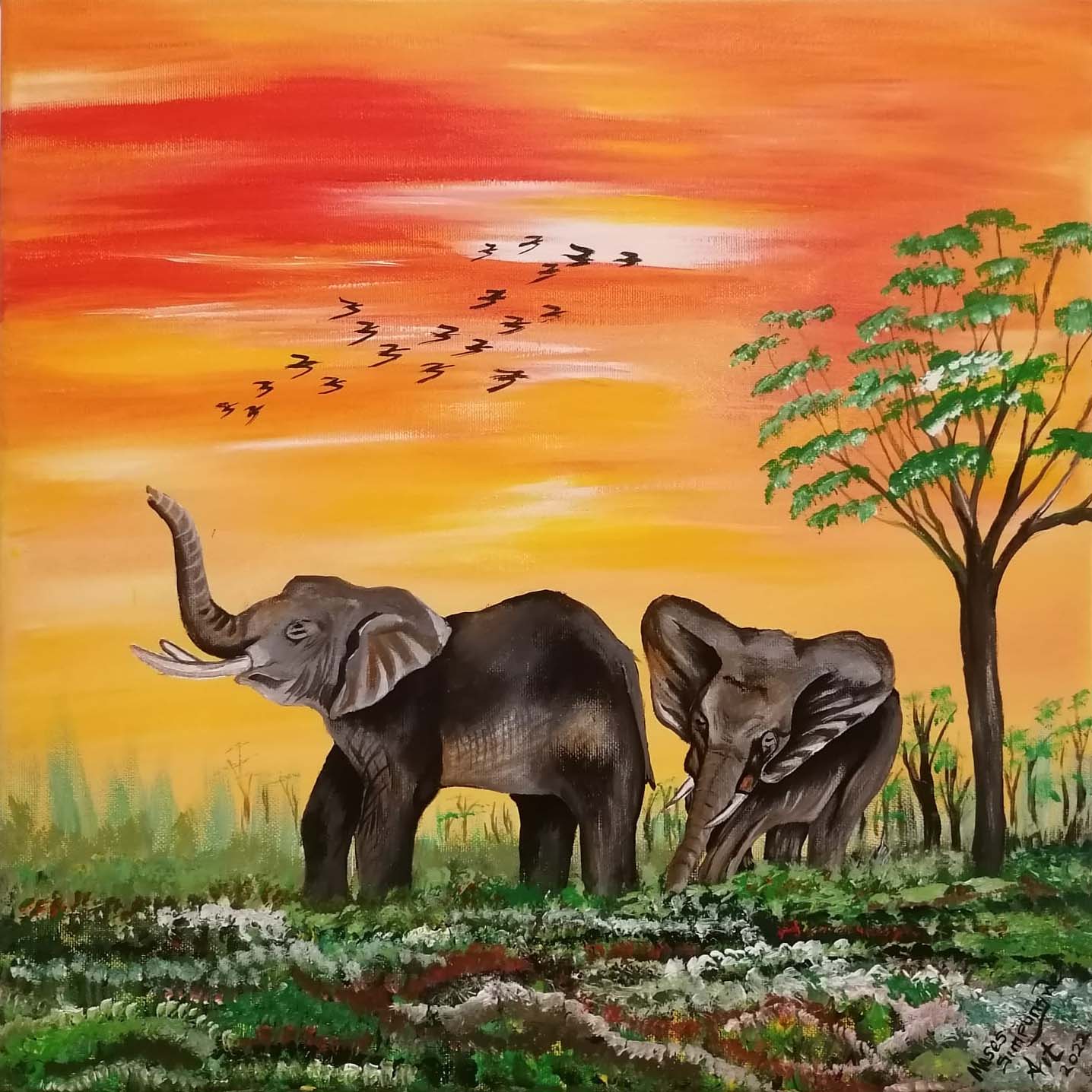 Insofu Acrylic Painting on Canvas