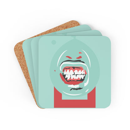 Mouth Cork Back Coaster