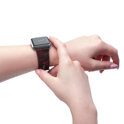 Red Dahlia Watch Band