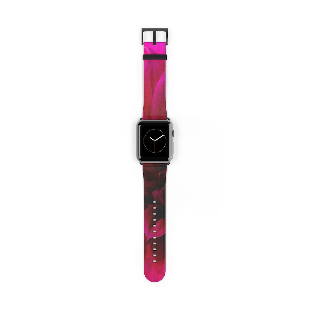 Red Dahlia Watch Band
