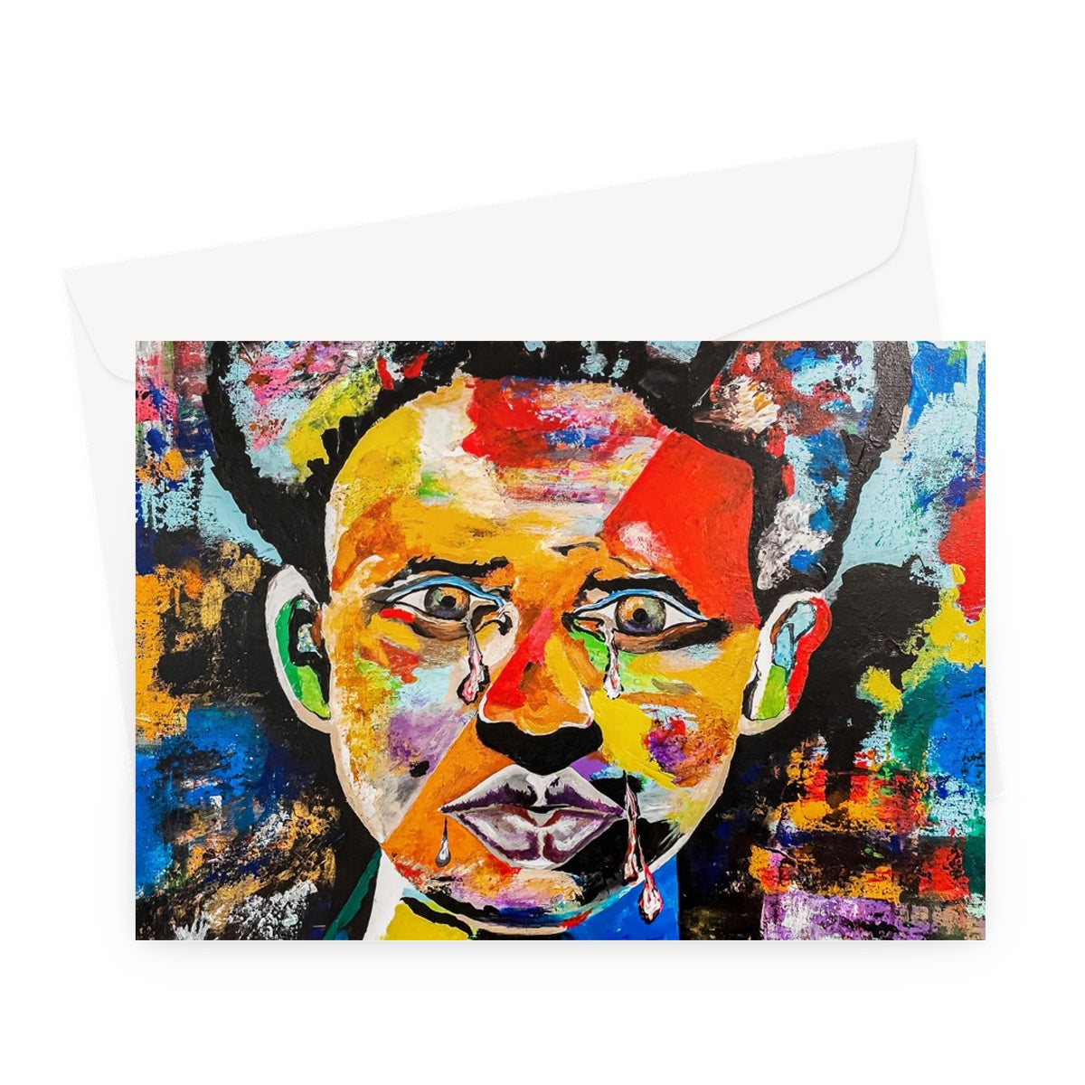 Cry for Human Rights Greeting Card
