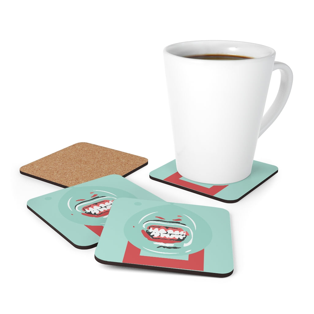 Mouth Cork Back Coaster