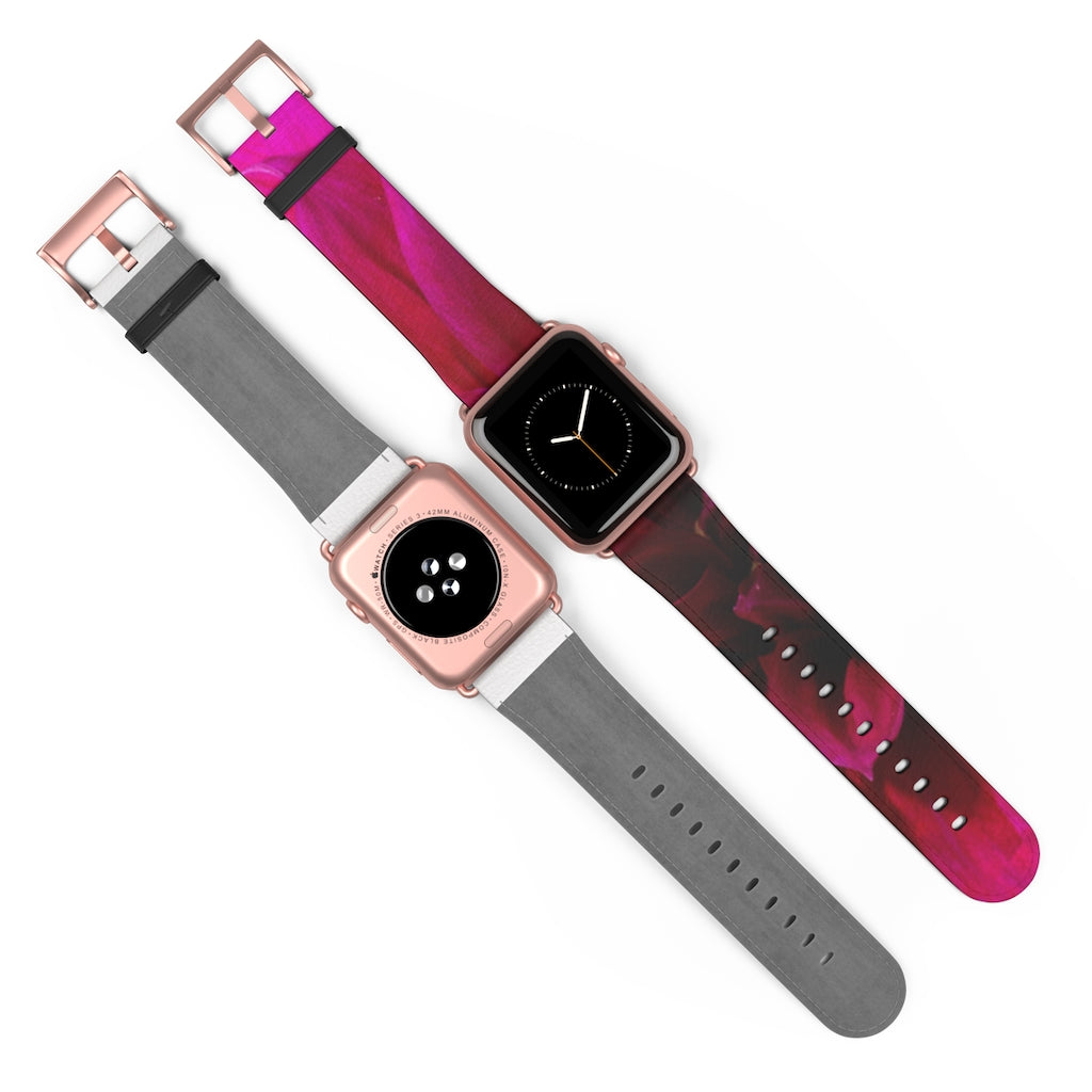 Red Dahlia Watch Band