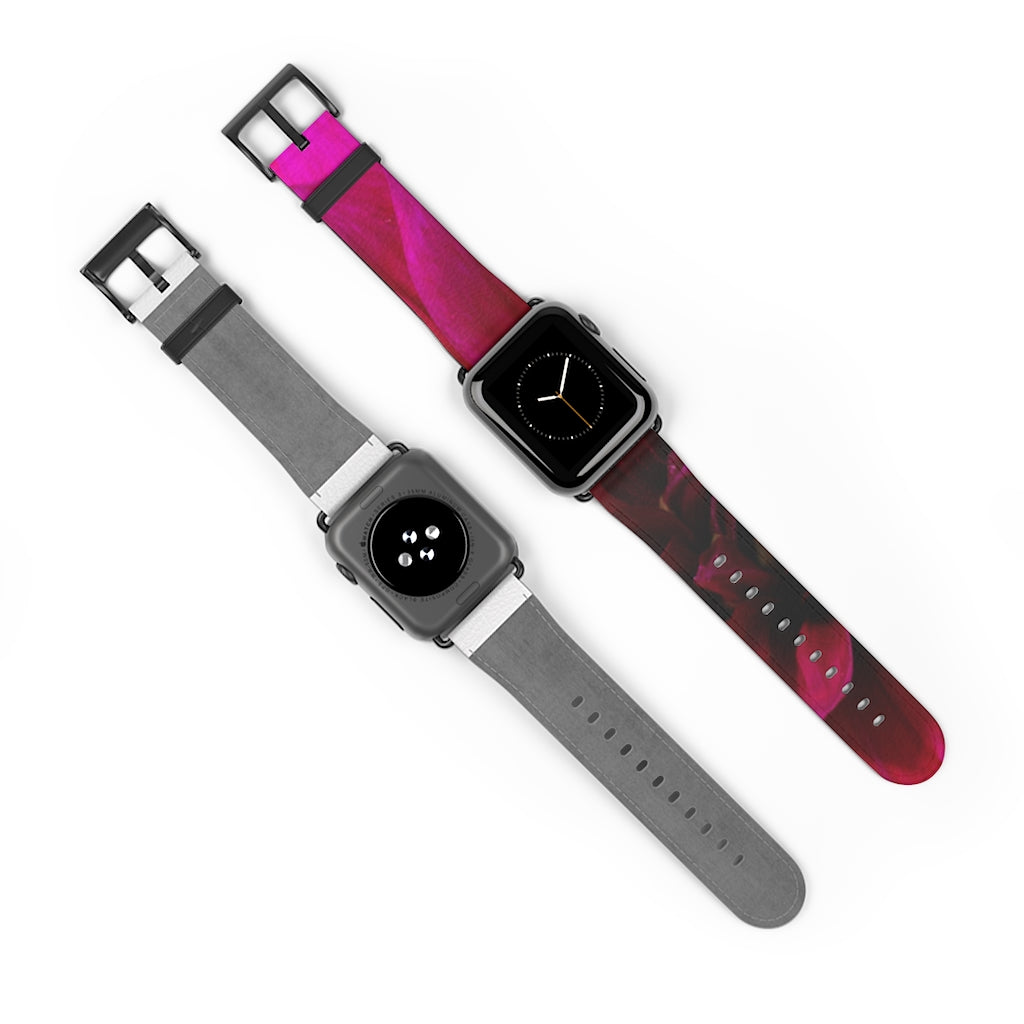 Red Dahlia Watch Band