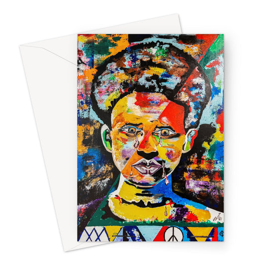 Cry for Human Rights Greeting Card