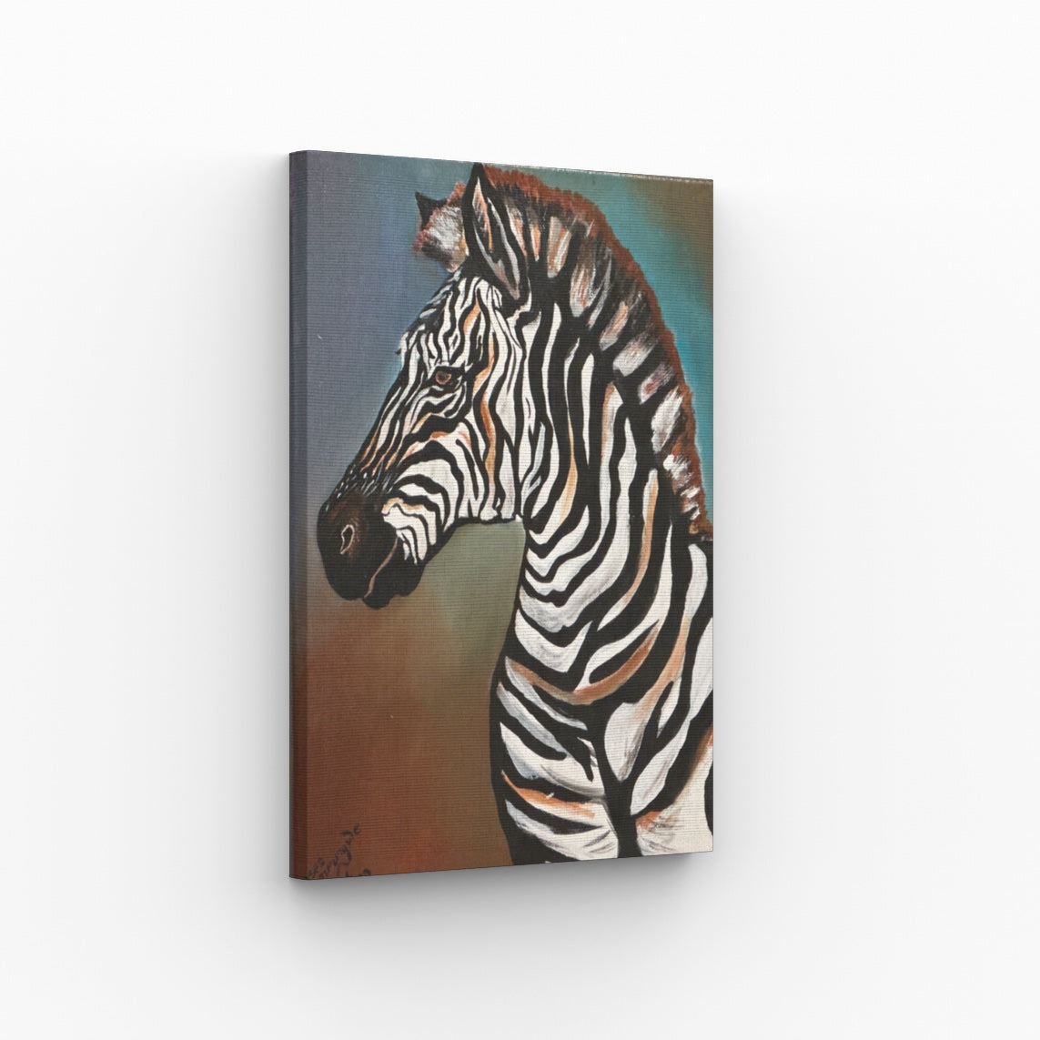 Zebra Acrylic Canvas Painting